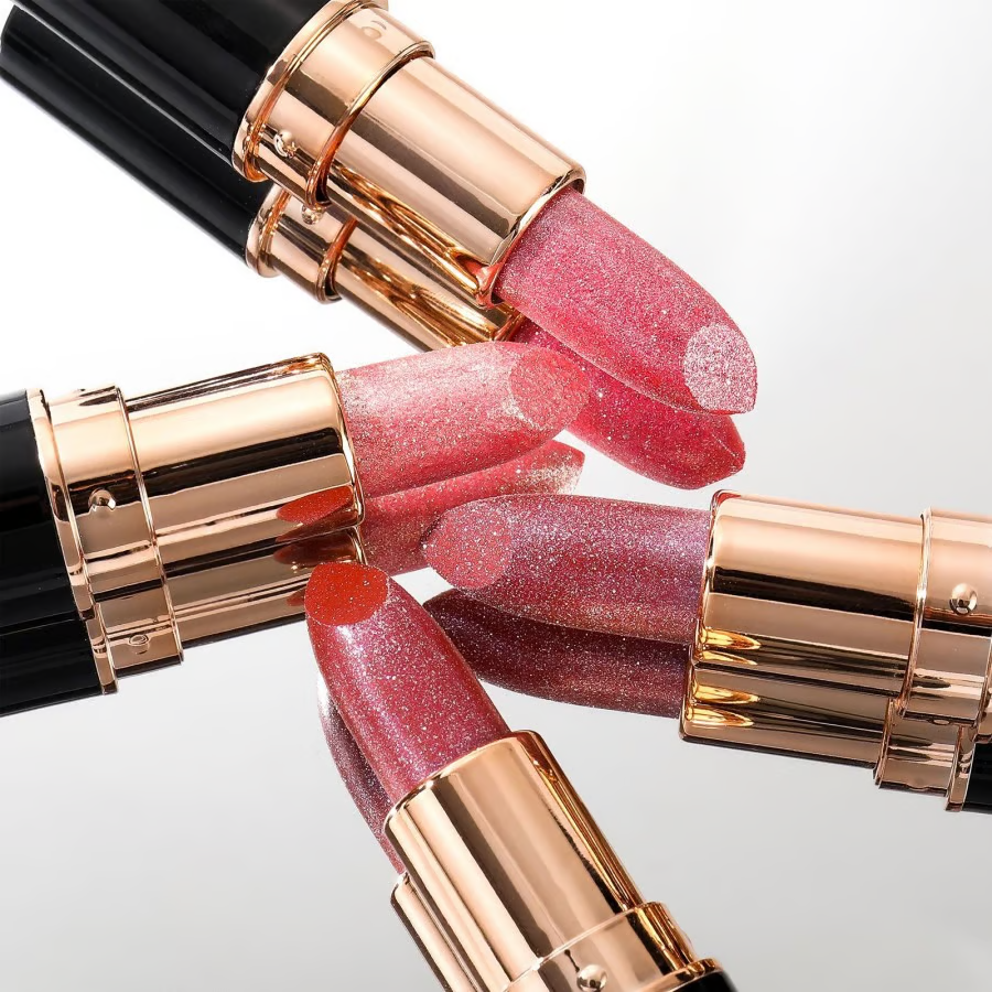 Diamond Lip Gloss Glitter Lipstick Waterproof