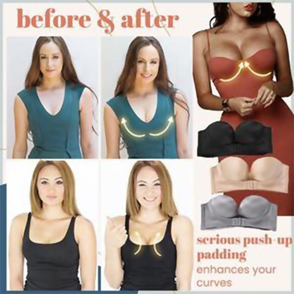 SUMMER SALE INVISIBLE STRAPLESS SUPER PUSH UP BRA