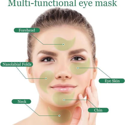 🥑Summer Hot Sale 🔥 Avocado Moisturizing Collagen Eye bagMask,60pcs/set